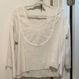 White cotton long sleeve